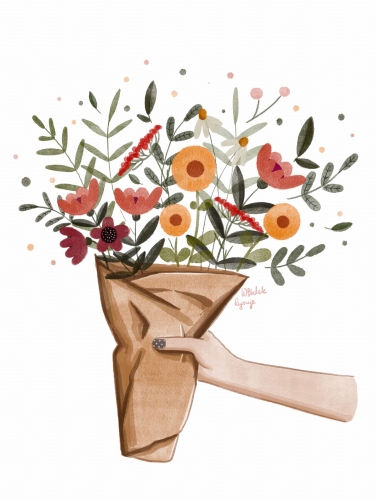 Plakat- Kwiaty dla Ciebie