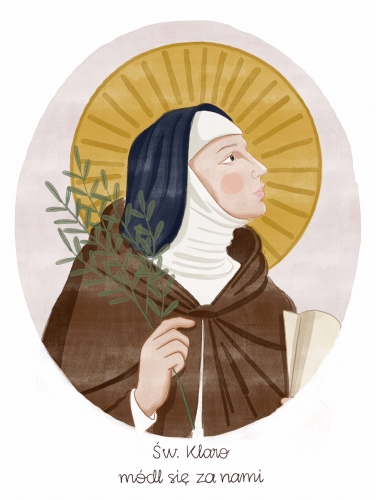 Portret- Święta Klara
