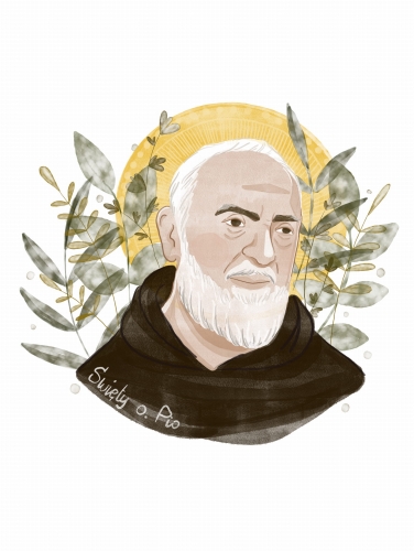 Portret- święty Ojciec Pio