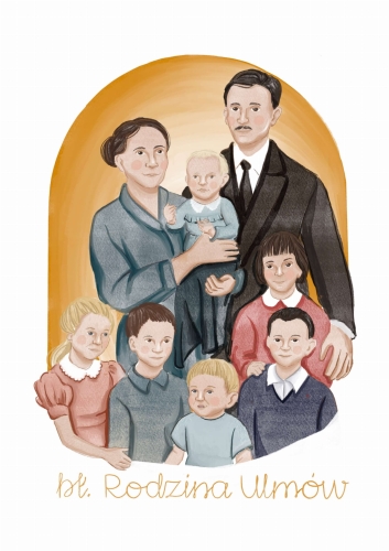 Portret z wizerunkiem Rodziny Ulmów