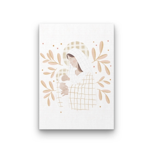 Plakat- Matka karmiąca pastelowa