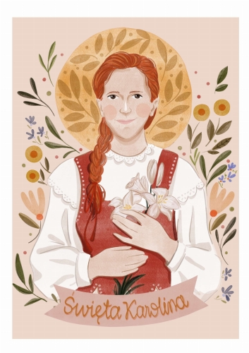 Portret- Święta Karolina