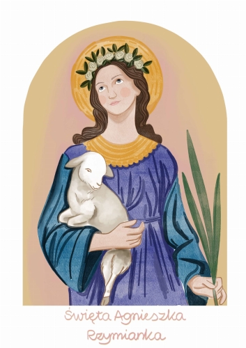 Portret- święta Agnieszka Rzymianka