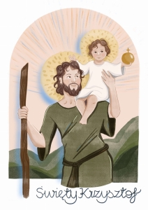 Plakat- Święty Krzysztof
