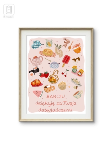 Plakat- Babciu, dziękuję