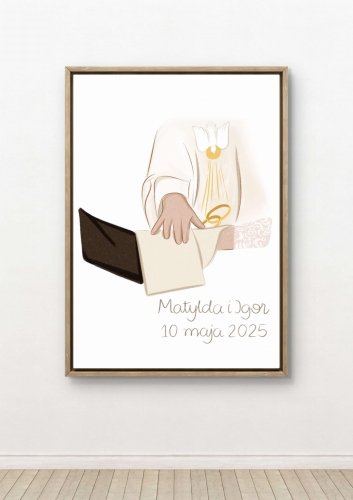 Plakat-  ślubna przysięga