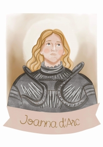 Plakat Świętej Joanny D'Arc
