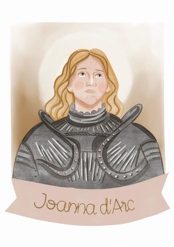 Plakat Świętej Joanny D'Arc