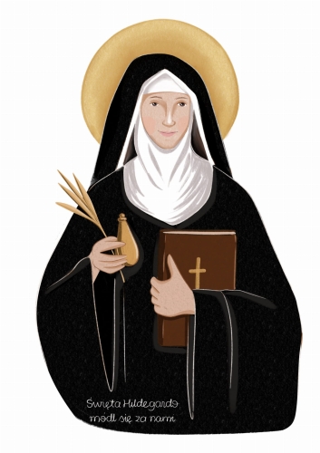 Plakat Świętej Hildegardy