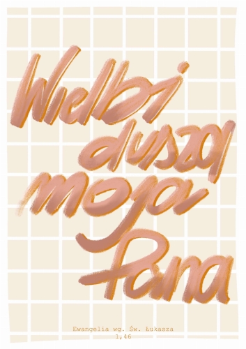 Plakat- Wielbi dusza moja Pana