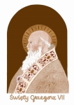 Plakat Świętego Grzegorza VII