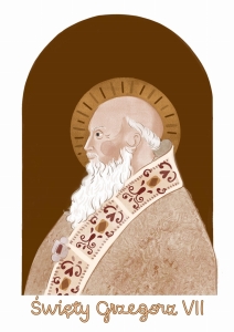 Plakat Świętego Grzegorza VII