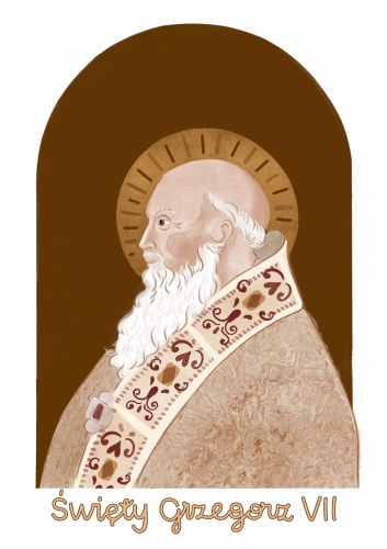 Plakat Świętego Grzegorza VII
