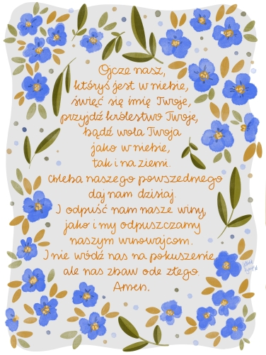 Plakat-  Ojcze nasz
